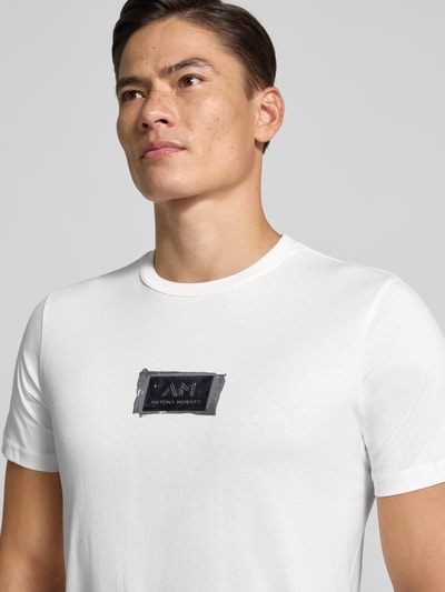 Antony Morato T-shirt met labelprint Wit - 3