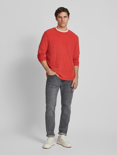 JOOP! Jeans Longsleeve mit Rundhalsausschnitt Modell 'Darian' Rostrot 1