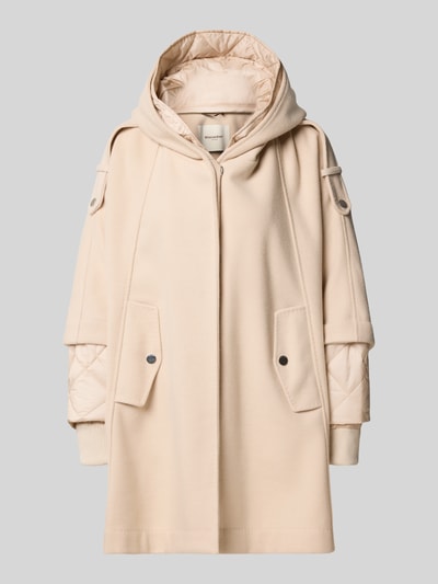 Beaumont Amsterdam Płaszcz o kroju relaxed fit z dodatkiem lnu Gliniany 2