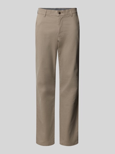 Christian Berg Men Straight fit stoffen broek met Franse steekzakken Lichtbruin - 2