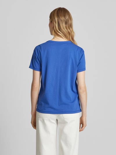 Zadig & Voltaire T-Shirt mit Motiv- und Label-Stitching Modell 'MARTA' Bleu 5