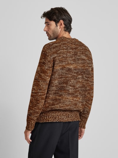 SELECTED HOMME Strickpullover mit Rundhalsausschnitt Modell 'PEPPER' Hellbraun 5