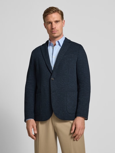 camel active Regular fit 2-knoops colbert met reverskraag Marineblauw - 4