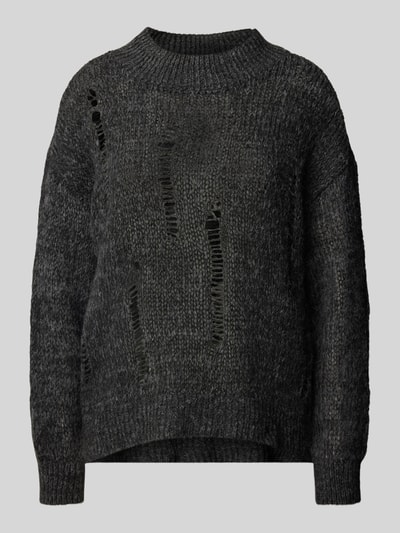 Only Oversized Pullover mit Strickmuster Modell 'MAYA' Black 1