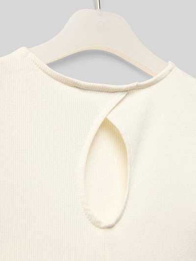 Garcia T-Shirt in Ripp-Optik Weiss 2
