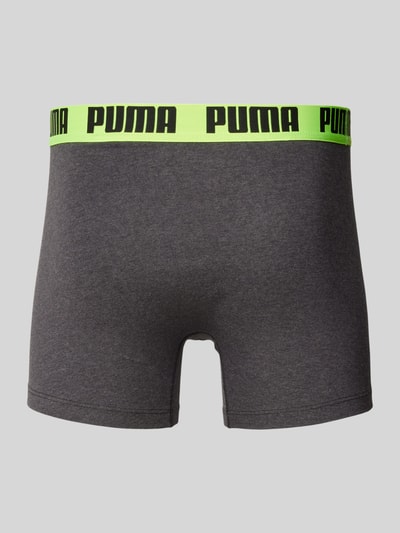 Puma Trunks mit Label-Detail im 2er-Pack Dunkelgrau 3