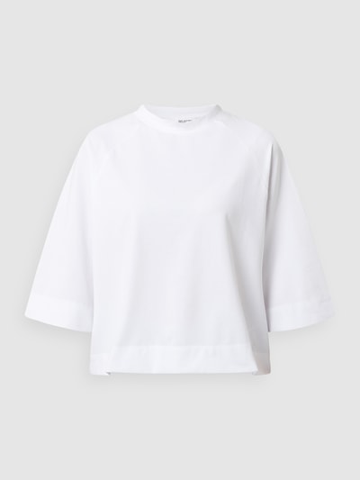 Selected Femme T-Shirt mit Bio-Baumwolle Modell 'Makila' Weiss 2