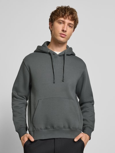 Alpha Industries Hoodie mit Label-Print und Känguru-Tasche Dunkelgrau 3