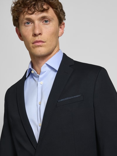 Cinque Slim fit 2-knoops colbert met paspelzakken, model 'Data' Zwart - 3