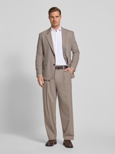 HUGO Straight Fit Hose aus Schurwoll-Mix Modell 'TONY' Hellbraun 1