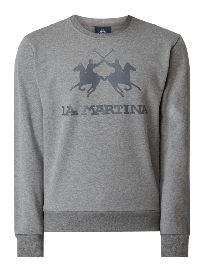 La Martina Sweatshirt mit Logo-Print Mittelgrau 2