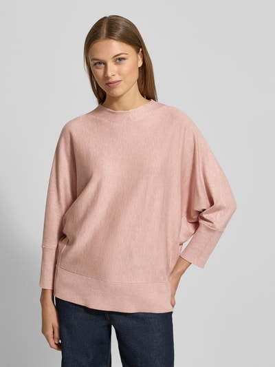 s.Oliver BLACK LABEL Relaxed fit pullover met turtleneck van viscosemix Rosé - 4