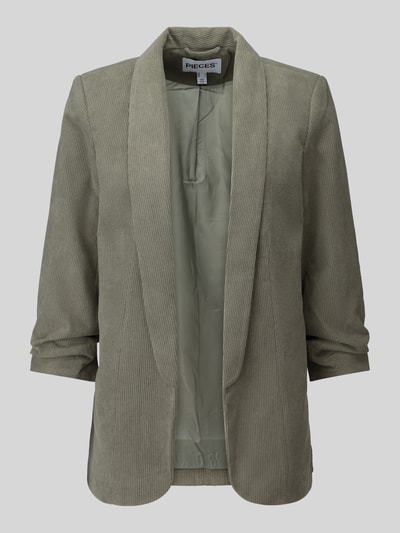 PIECES Taillierter Kurzblazer mit 3/4-Arm Modell 'BOSELLA' Khaki 2