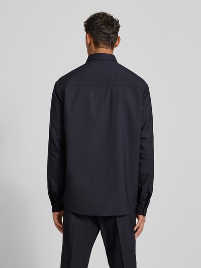 CRUNA Regular fit overhemdjack met borstzakken, model 'Osaka' Marineblauw - 5