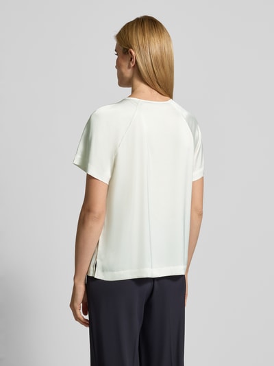 COMMA Relaxed Fit Bluse mit gelegten Falten Weiss 5