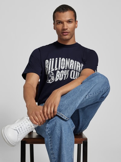 Billionaire Boys Club T-Shirt mit Label-Print Dunkelblau 3