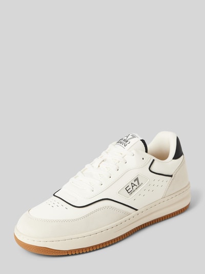 EA7 Emporio Armani Sneakersy z detalem z logo model ‘RETRO’ Biały 1