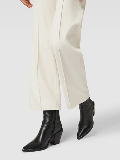 Raffaello Rossi Stoffen broek met vaste persplooien, model 'ELAINE' Offwhite - 3