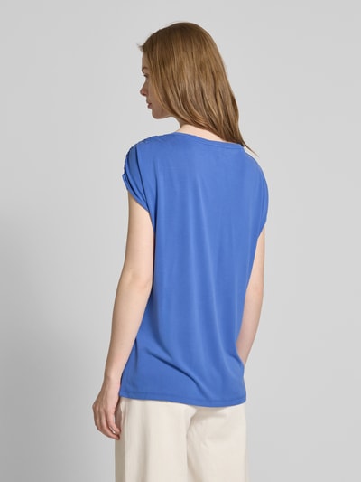 Christian Berg Woman T-shirt z prążkowanym okrągłym dekoltem Niebieski 5