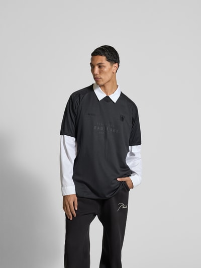 VETEMENTS Football Jersey mit V-Ausschnitt Black 4