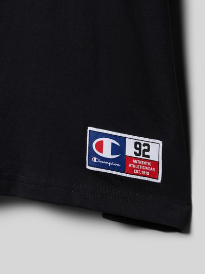 CHAMPION T-shirt z okrągłym dekoltem Czarny 2