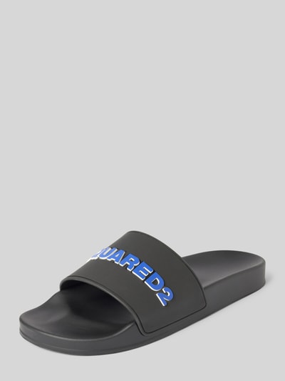 Dsquared2 Slides mit Label-Applikation Black 2