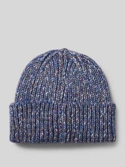 ICHI Beanie met brede omslag, model 'ANYA' Blauw - 1