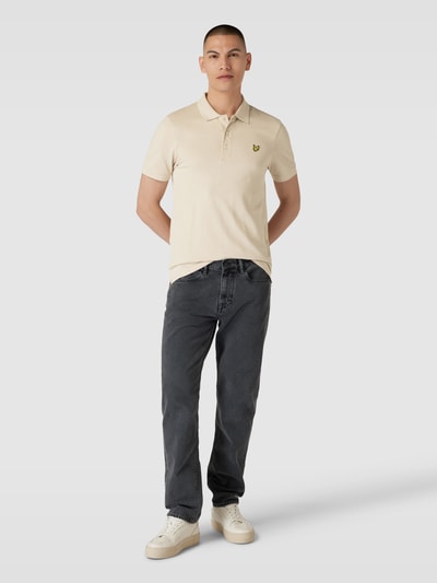 Lyle & Scott Koszulka polo z naszywką z logo Złamany biały 1