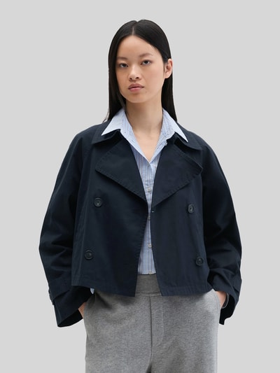 Marc O'Polo Relaxed Fit Trenchjacke aus Baumwolle Marine 4