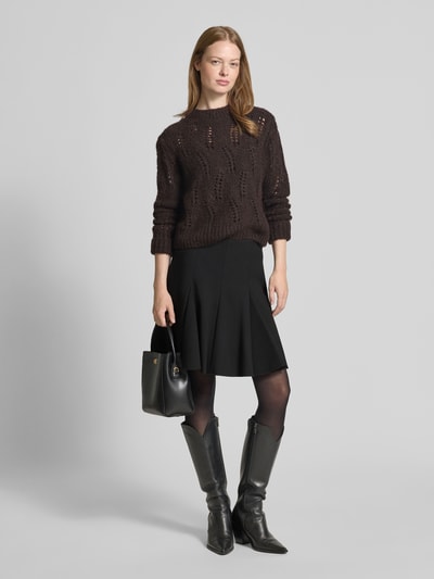 HUGO Minirok met viscose, model 'REJULI' Zwart - 1