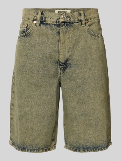 WOODBIRD Jeansshorts im Used-Look Modell 'Rami' Dunkelgruen 2