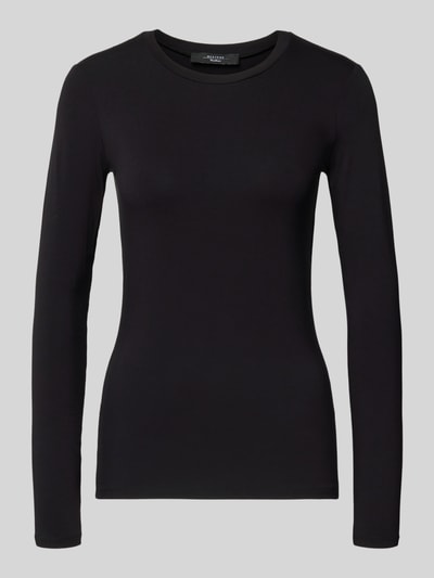 Weekend Max Mara Regular Fit Langarmshirt aus Viskose-Mix Modell 'MULTI' Black 2