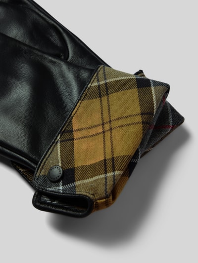 Barbour Rękawiczki z naturalnej skóry ze skóry bydlęcej model 'LADY JANE' Czarny 2