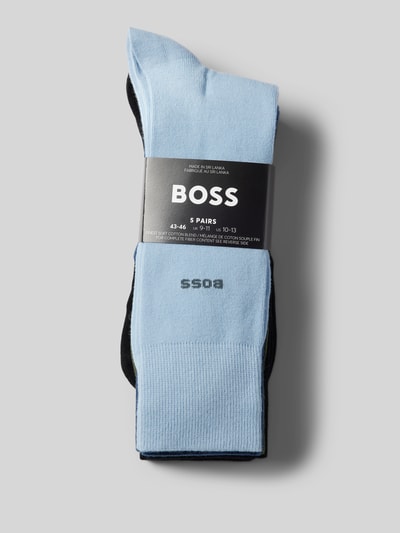 BOSS Socken mit Label-Print im 5er-Pack Hellblau 3