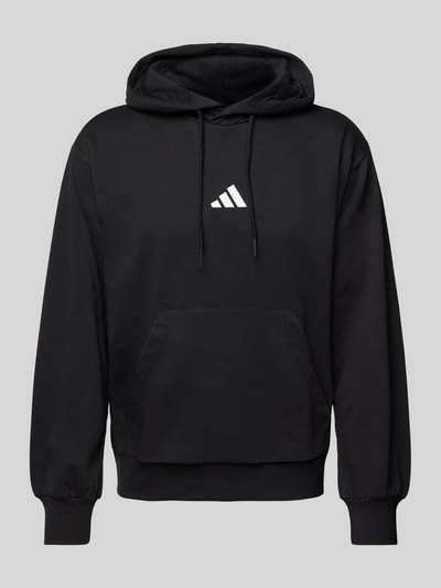 ADIDAS SPORTSWEAR Hoodie mit Logo-Stitching Modell 'FEELCOZY' Black 1