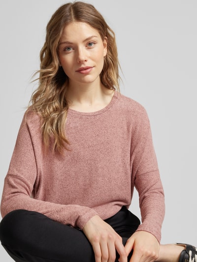 Soyaconcept Strickpullover mit überschnittenen Schultern Modell 'Biara' Rose Melange 3