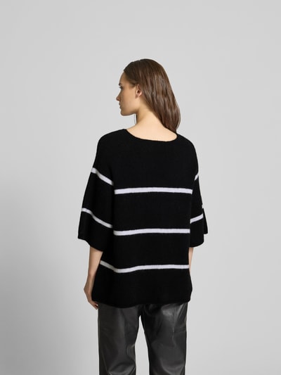 black palms Oversized Pullover in Strick-Optik Black 5