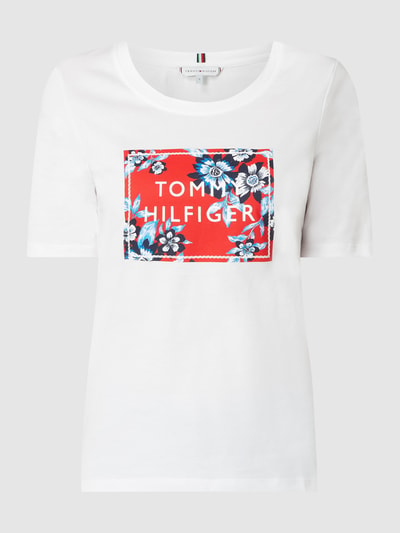 Tommy Hilfiger T-Shirt mit Logo-Print  Weiss 2