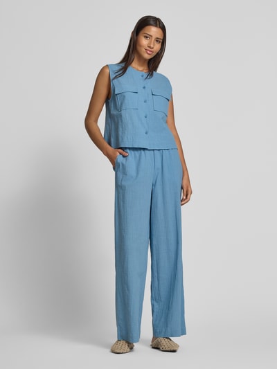 JAKE*S STUDIO WOMAN Stoffhose mit elastischem Bund Eisblau 1