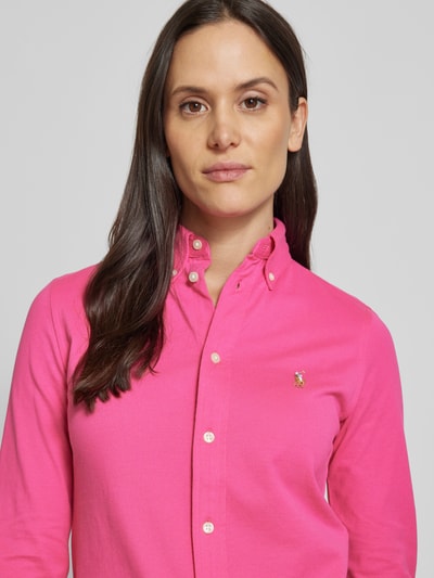 Polo Ralph Lauren Overhemdblouse met button-downkraag Felroze - 3