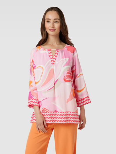 Betty Barclay Bluse aus Viskose mit Allover-Muster Pink 4