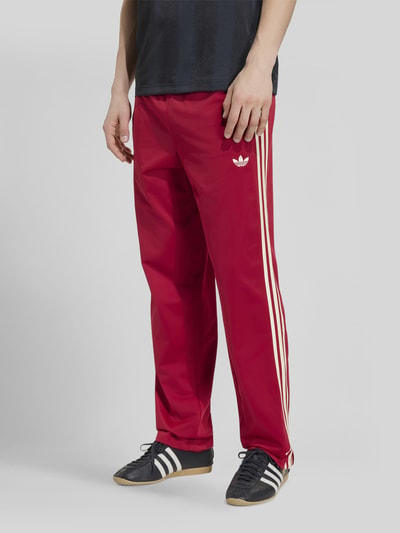 adidas Originals Regular Fit Sweathose mit Logo-Stitching Modell 'FIREBIRD' Bordeaux 4