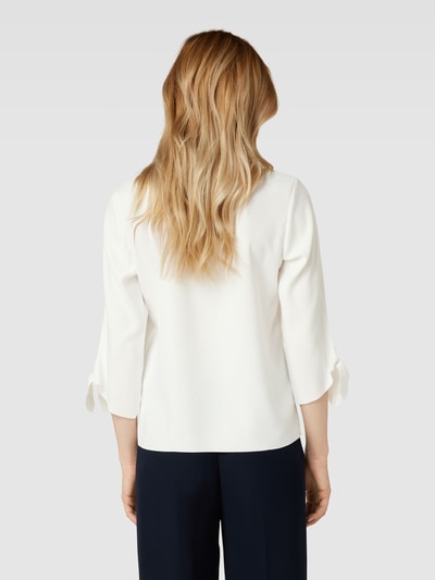 Esprit Blouse in effen design met 3/4-mouwen Offwhite - 5