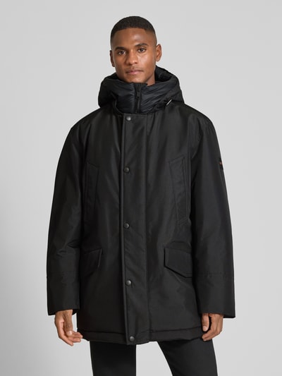 BOSS Orange Relaxed Fit Parka mit Kapuze Modell 'OSIASS1' Black 4