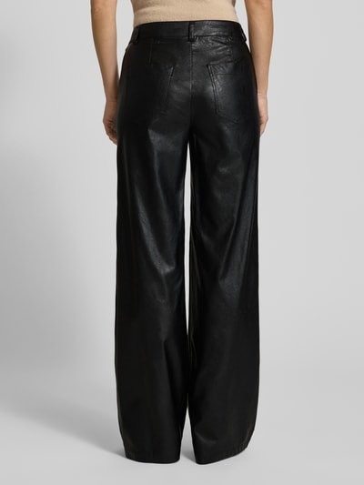 Marc Cain Hose aus Viskose-Mix in Leder-Optik Black 5
