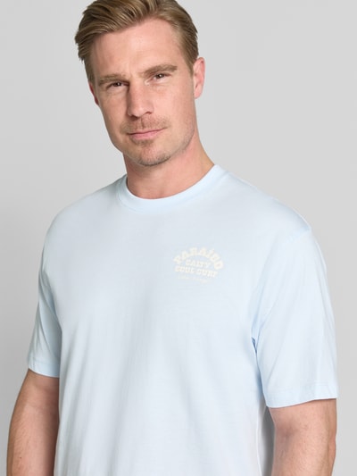 s.Oliver RED LABEL regular fit T-shirt van puur katoen Lichtblauw - 3