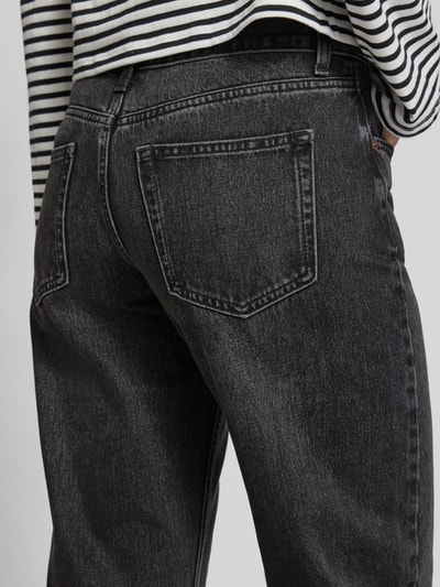 Topshop Jeansy Wide Leg w fasonie 5-kieszeniowym model 'EMBER' Czarny 3