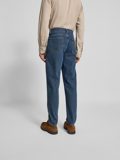 Closed Straight Fit Jeans mit Ziernähten Blau 5