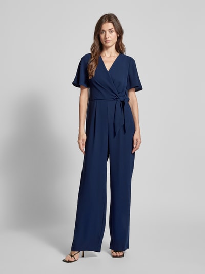 Christian Berg Cocktail Jumpsuit met knoopdetail Donkerblauw - 4