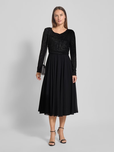 Christian Berg Cocktail Cocktailkleid mit Rundhalsausschnitt Black 1